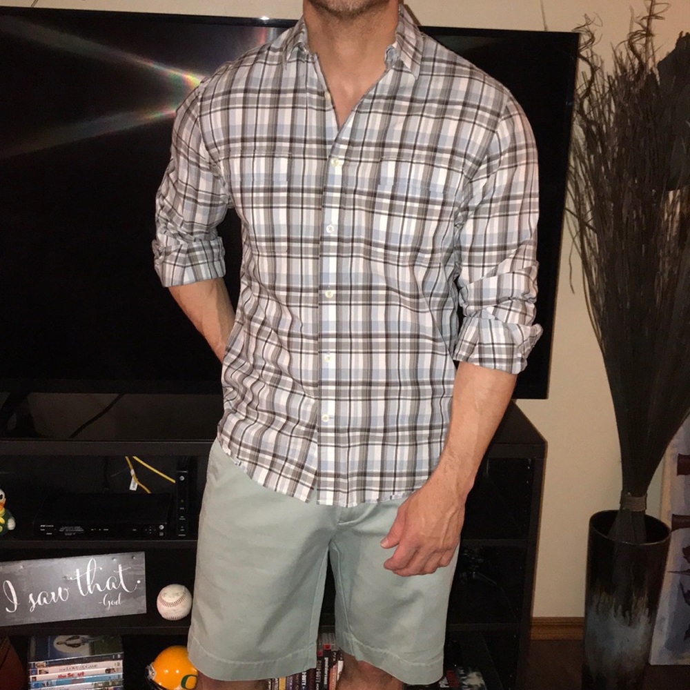 Perry Ellis Plaid Shirt